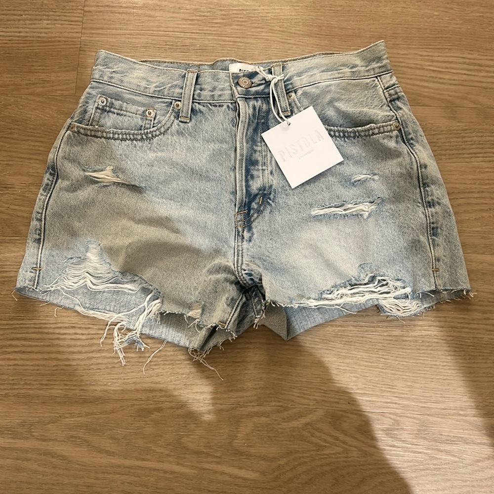 Distressed Jean Shorts
